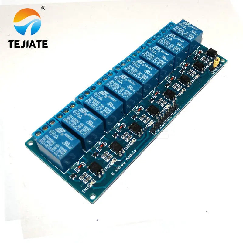 5V 8 channel relay module with optocoupler. Relay Output 8 way relay module