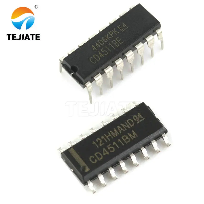 10PCS CD4511BE DIP16 CD4511/CD4511BM SOP-16 Encoder, decoder, multiplexer and demultiplexer BCD to 7 Segment New original