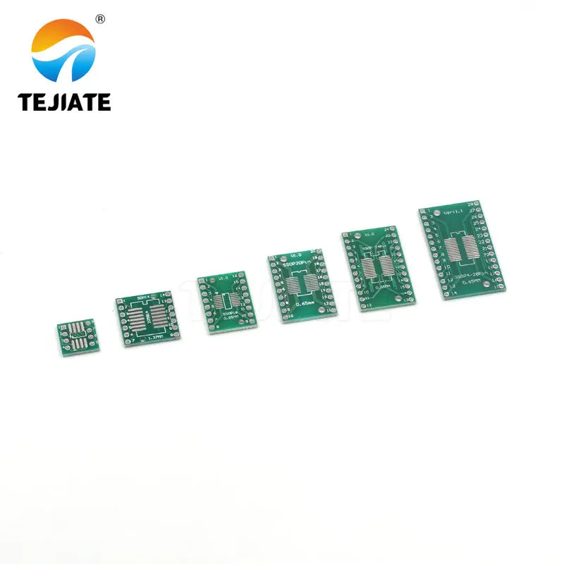 10pcs PCB Board Kit SMD Turn To DIP Adapter Converter Plate SOP MSOP SSOP TSSOP SOT23 8 10 14 16 20 28 SMT To DIP
