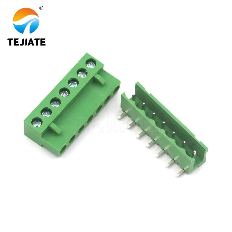 10 sets/batches of HT5.08 234567pin straight needle bending pin terminal plug type 300V 10A KF2EDGK 5.08mm spacing PCB connector