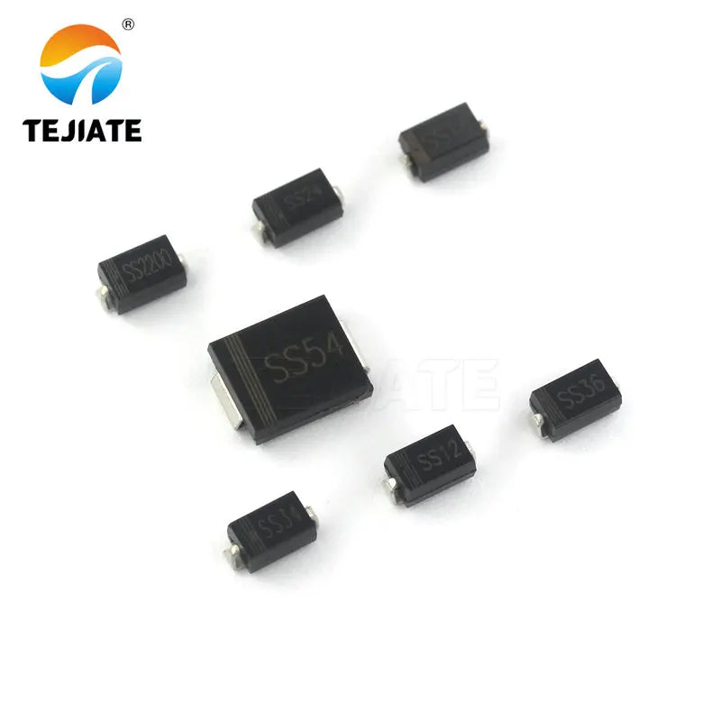 SMD Schottky diode SS34 SS14 SS12 SS36 SS54 ss2200 SMA/DO-214AC SMC/DO-214AB