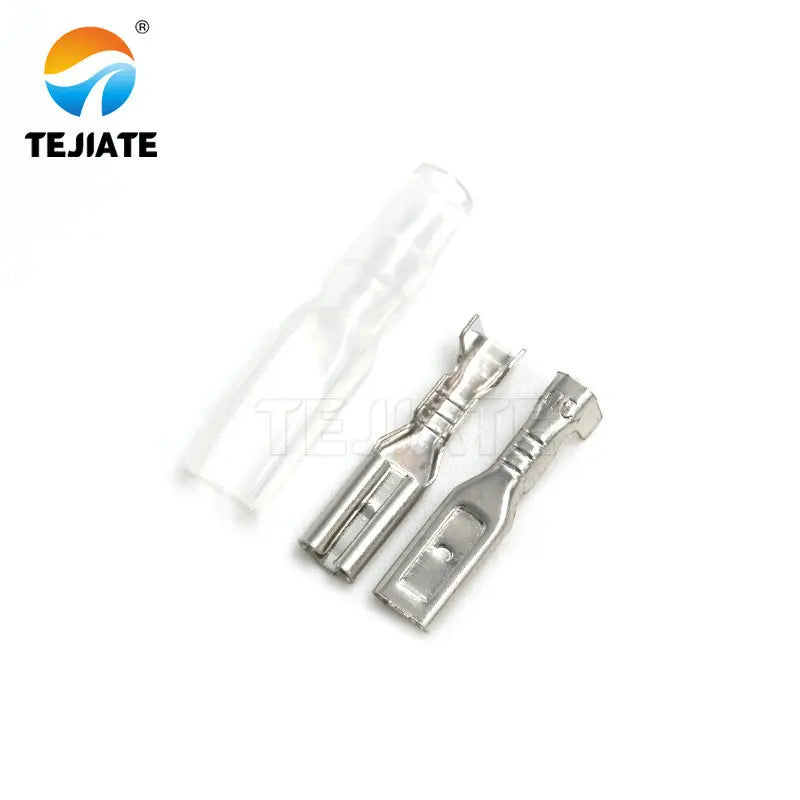 Female Spade Connector 2.8 /4.8 /6.3 Crimp Terminal with Insulating Sleeves For Terminals 22-16AWG