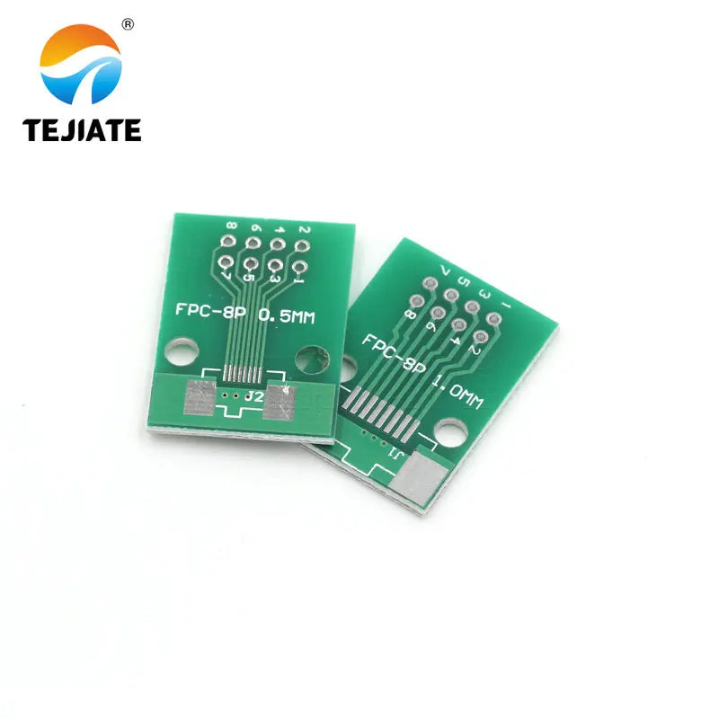 Double Side 0.5mm 1mm FFC FPC 6 8 10 12 20 30 40 50 60 Pin to 2.54mm FPC/FFC SMT Adapter Socket Plate PCB Board connector