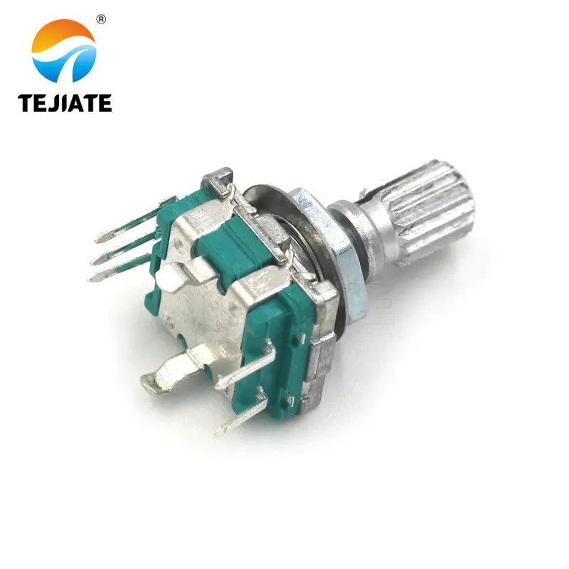 10PCS Half / Plum axis rotary encoder, handle length 15mm / 20mm code switch/ EC11 / digital potentiometer with switch 5Pin
