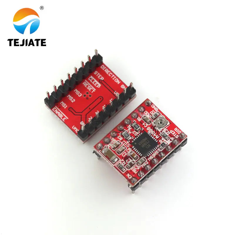 A4988 StepStick Stepper Driver+Heat sink For Reprap 3D Printer Parts Red Motor Driver With Heatsink Accessorie
