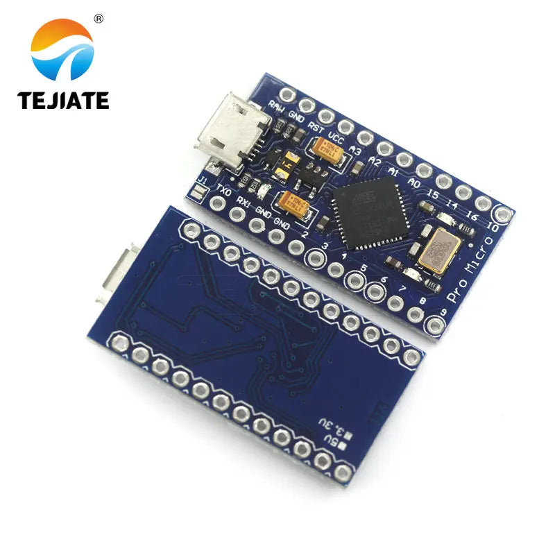 1PCS Pro Micro ATmega32U4 5V 16MHz Replace ATmega328 Pro Mini With 2 Row Pin Header For Leonardo Mini Usb Interface