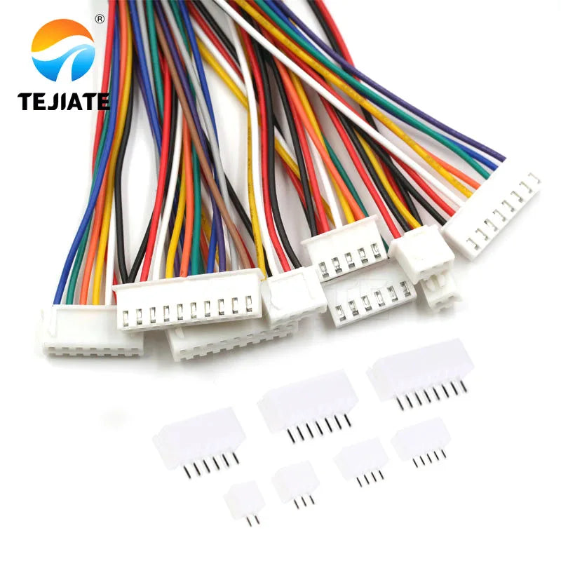 10PCS Micro Mini JST 2.0 PH Connector Male Female 2/3/4/5/6/7/8/9/10-Pin Plug With Wires Cables Socket 300MM 26AWG New