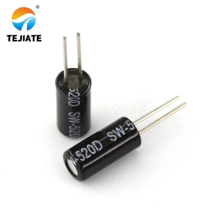 10PCS SW-520D Vibration Sensor Metal Ball Tilt Shaking Switch 5x12MM SW 520 Tilt Shaking Position Switches Gold Plated