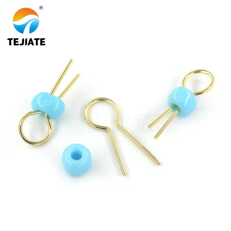 20PCS PCB Board Test Beads Points Gold Plated Ceramic Loop Circuit Test Needle Test Ring White Black Red Blue PCB points