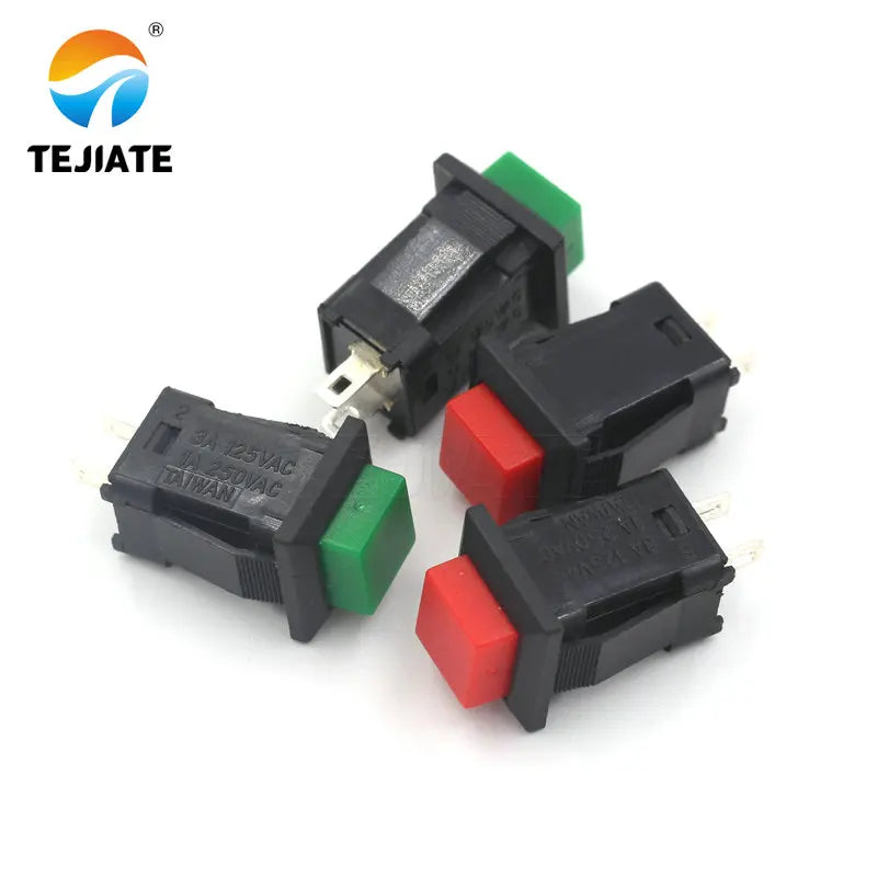 5PCS Lockless Reset and Self-locking Push Button Switch 14MM 1A/250VAC 3A 250V DS-429