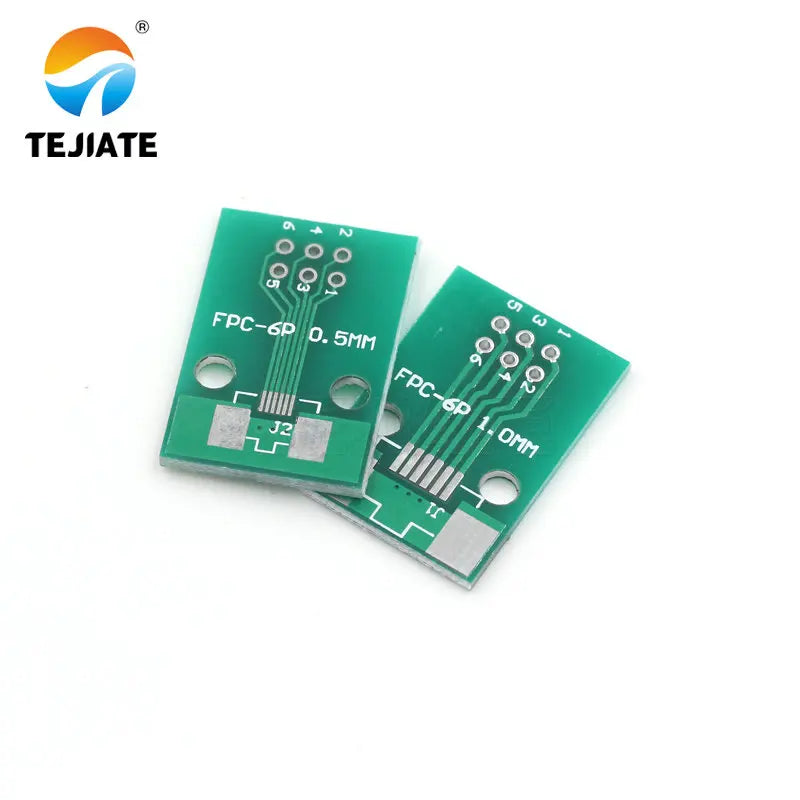 Double Side 0.5mm 1mm FFC FPC 6 8 10 12 20 30 40 50 60 Pin to 2.54mm FPC/FFC SMT Adapter Socket Plate PCB Board connector
