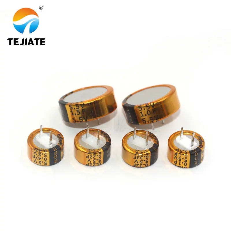 2PCS Super Faraday Capacitor 5.5V 0.1/0.33/0.47/1.5F  C-type Double Layer Capacitor