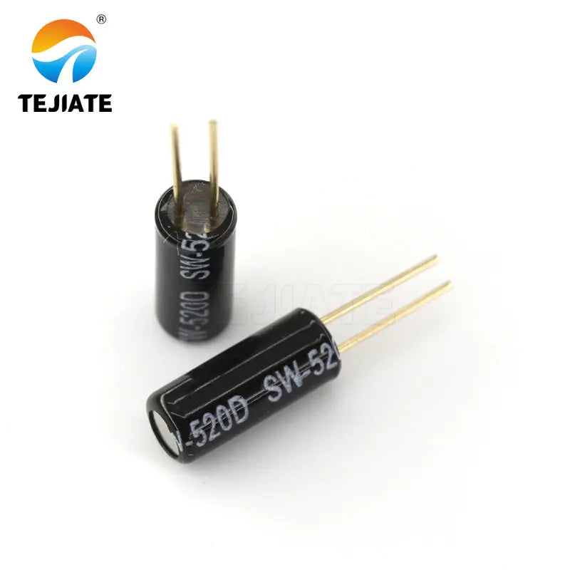 10PCS SW-520D Vibration Sensor Metal Ball Tilt Shaking Switch 5x12MM SW 520 Tilt Shaking Position Switches Gold Plated