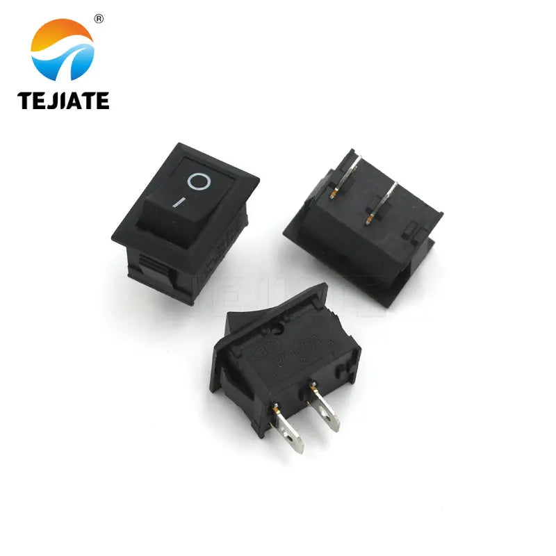 10 pcs/lot KCD1 21*15mm 2PIN Boat Rocker Switch SPST Snap-in on off Micro switch Position 3A/250V Mini