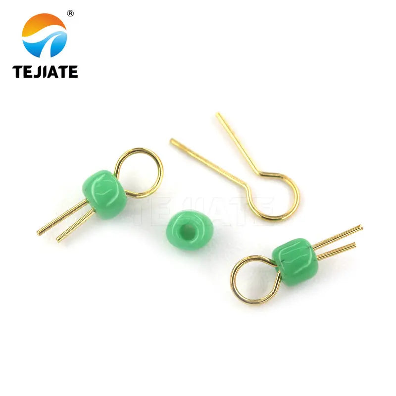 20PCS PCB Board Test Beads Points Gold Plated Ceramic Loop Circuit Test Needle Test Ring White Black Red Blue PCB points