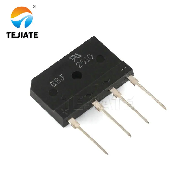 5PCS GBJ2510 25A 1000V diode bridge rectifier gbj2510 TEJIATE