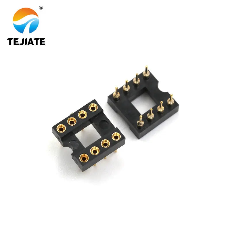 10PCS Round Hole IC socket Connector DIP 6 8 14 16 18 20 24 28 40 pin Sockets DIP6 DIP8 DIP14 DIP16 DIP18 DIP20 DIP28 DIP40 pins