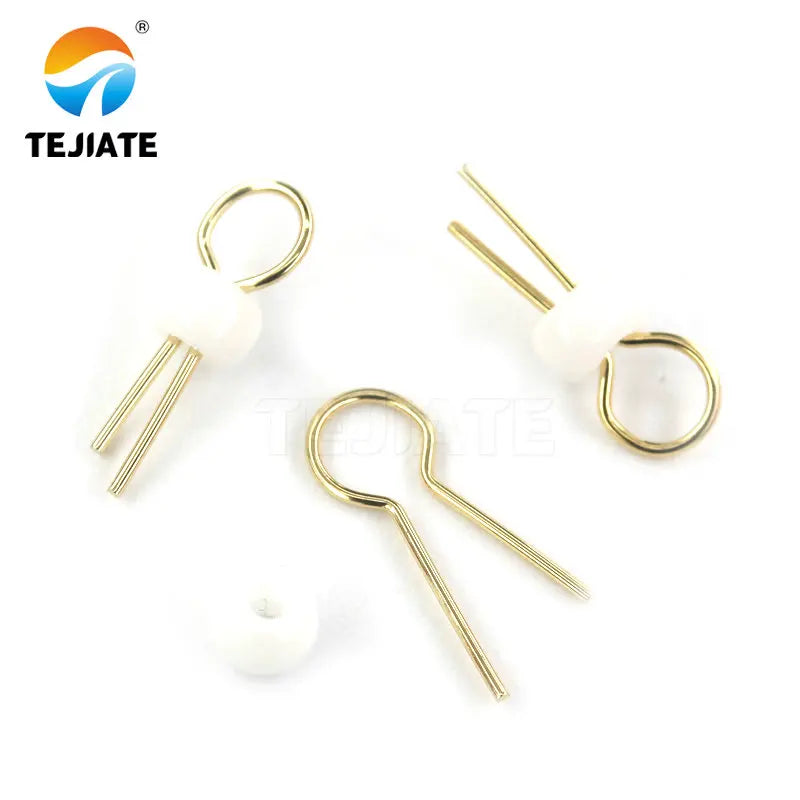20PCS PCB Board Test Beads Points Gold Plated Ceramic Loop Circuit Test Needle Test Ring White Black Red Blue PCB points