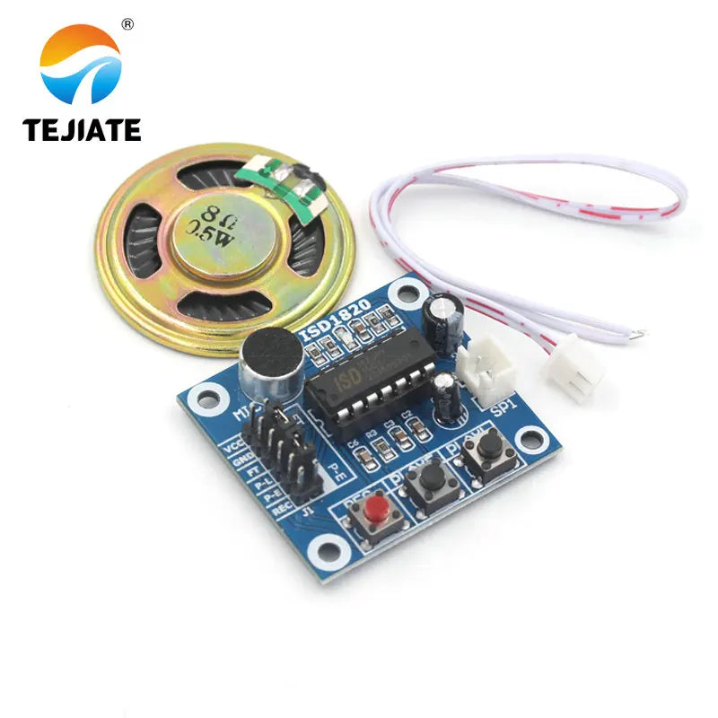 1PCS ISD1820 recording module voice module the voice board telediphone module board with Microphones + Loudspeaker