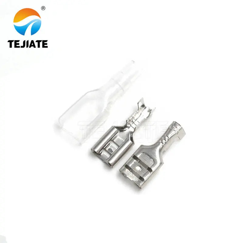 Female Spade Connector 2.8 /4.8 /6.3 Crimp Terminal with Insulating Sleeves For Terminals 22-16AWG