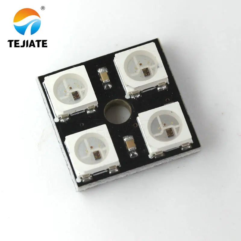 4Bit WS2812B 5050 RGB LED Full-Color Built-In Driving Lights Round Development-Board