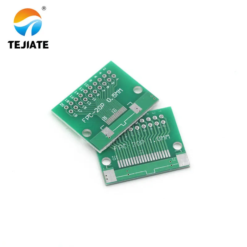 Double Side 0.5mm 1mm FFC FPC 6 8 10 12 20 30 40 50 60 Pin to 2.54mm FPC/FFC SMT Adapter Socket Plate PCB Board connector