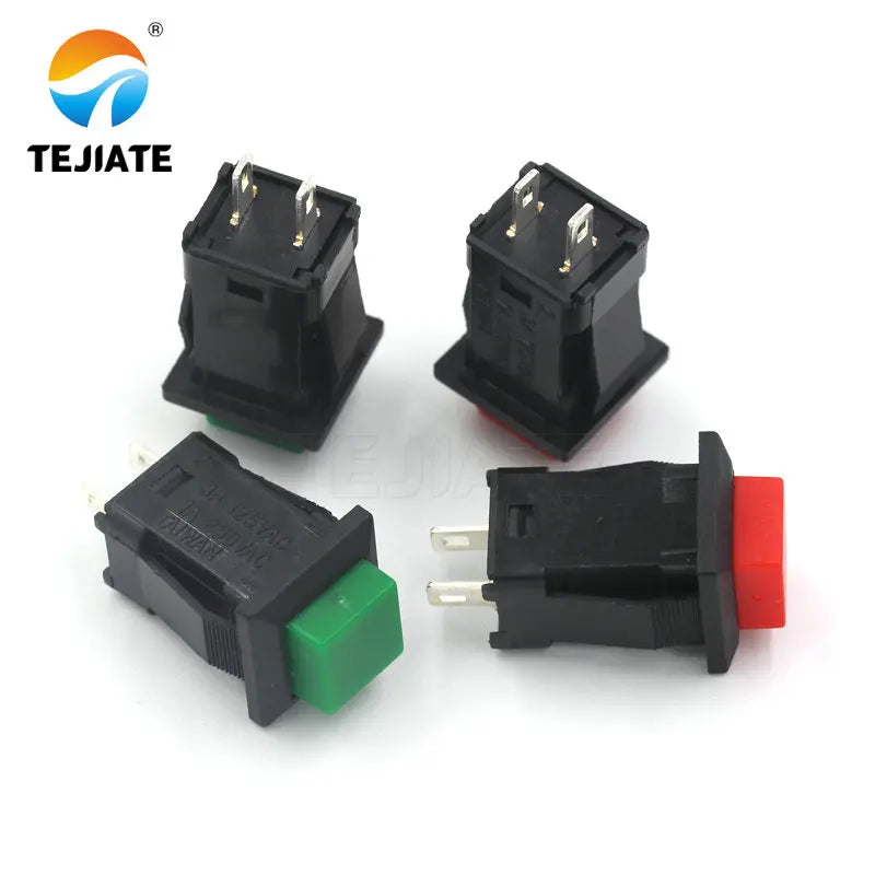5PCS Lockless Reset and Self-locking Push Button Switch 14MM 1A/250VAC 3A 250V DS-429