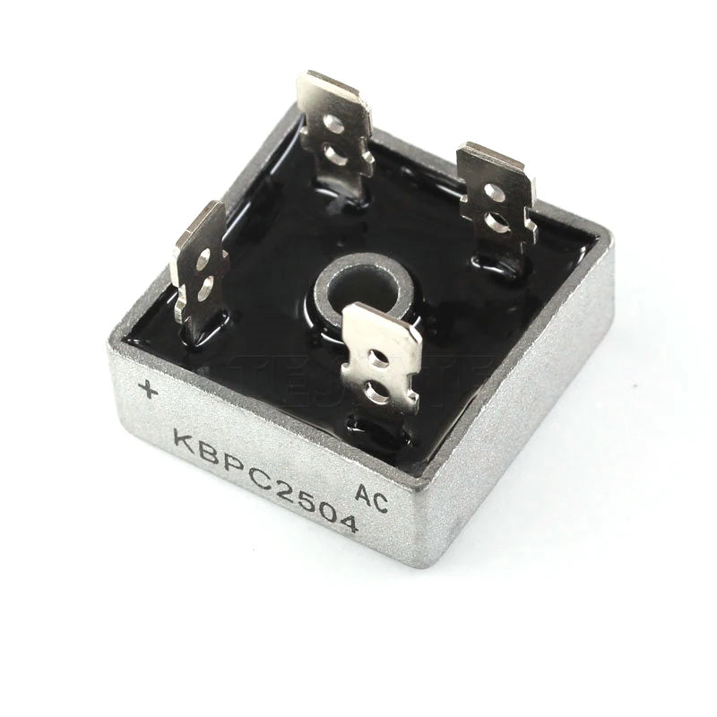2Pcs KBPC2504 Bridge Rectifier Diode 25A 400V KBPC 2504 Single Phase Full Wave 25 Amp 400 Volt Electronic Silicon