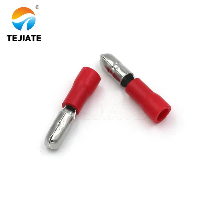10pcs Male/Female Insulated Connector Set 0.5-1.5mm2 Electrical Bullet Butt Wire Crimp Terminal Connector 22-18AWG Kit