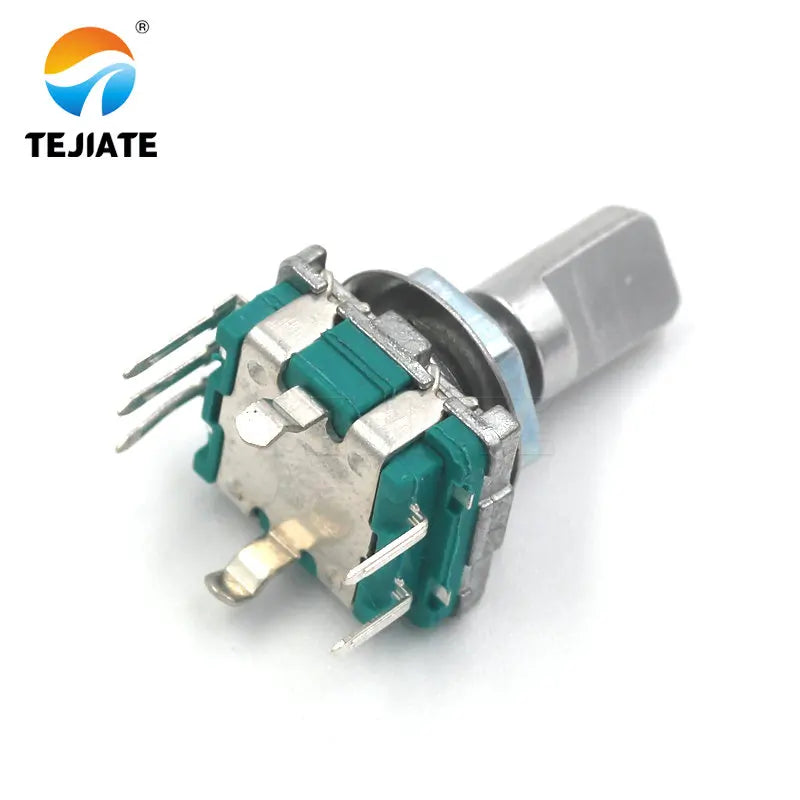 10PCS Half axis rotary encoder, handle length 15mm code switch/ EC11 / digital potentiometer with switch 5Pin