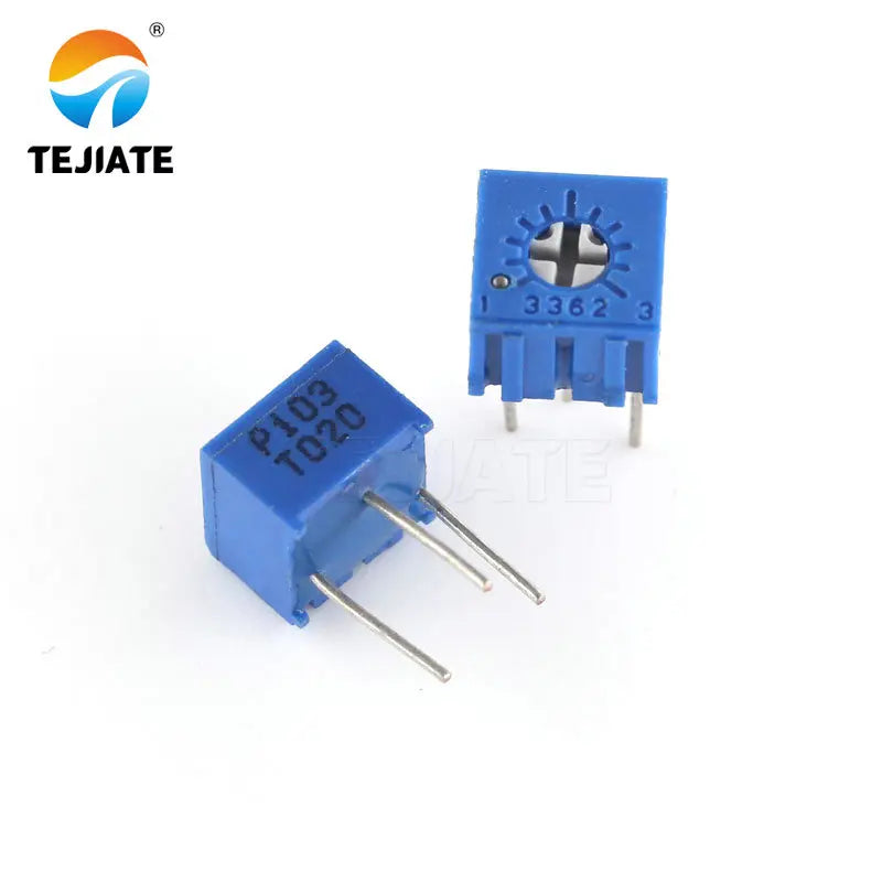 10PCS 3362P 101 201 501 102 202 502 103 203 503 104 204 504 105 Trimpo Trimmer Potentiometer 3362 500R 1K 2K 5K 10K 20K 50K 100K