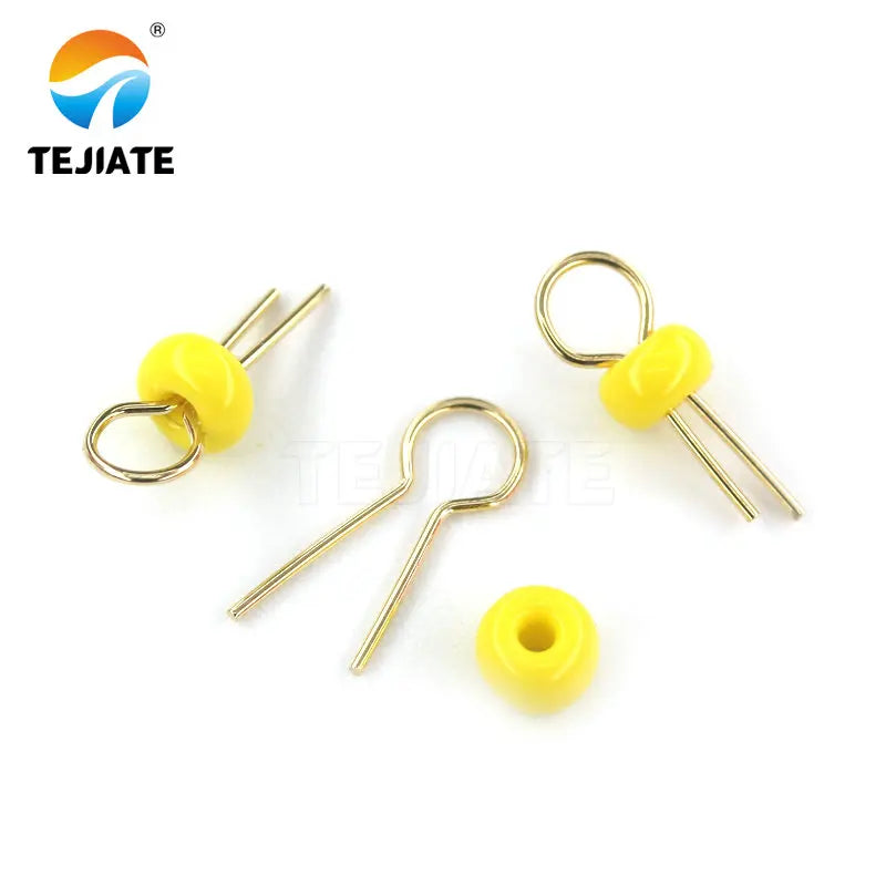 20PCS PCB Board Test Beads Points Gold Plated Ceramic Loop Circuit Test Needle Test Ring White Black Red Blue PCB points