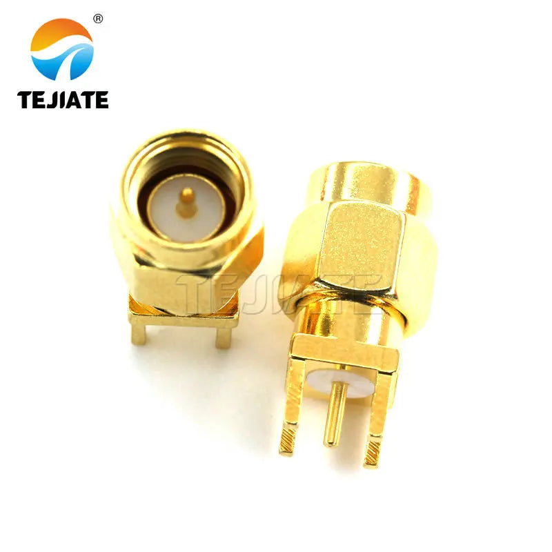 1pcs SMA End Launch Plug Male PCB Mount rf coaxial connector 1.6MM  50 Ohm RF RP-SMA
