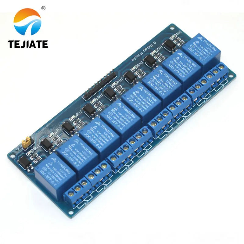 5V/12V 1 2 4 6 8 channel relay module with optocoupler. Relay Output 1 /2 /4 /6 / 8 way relay module 12V blue