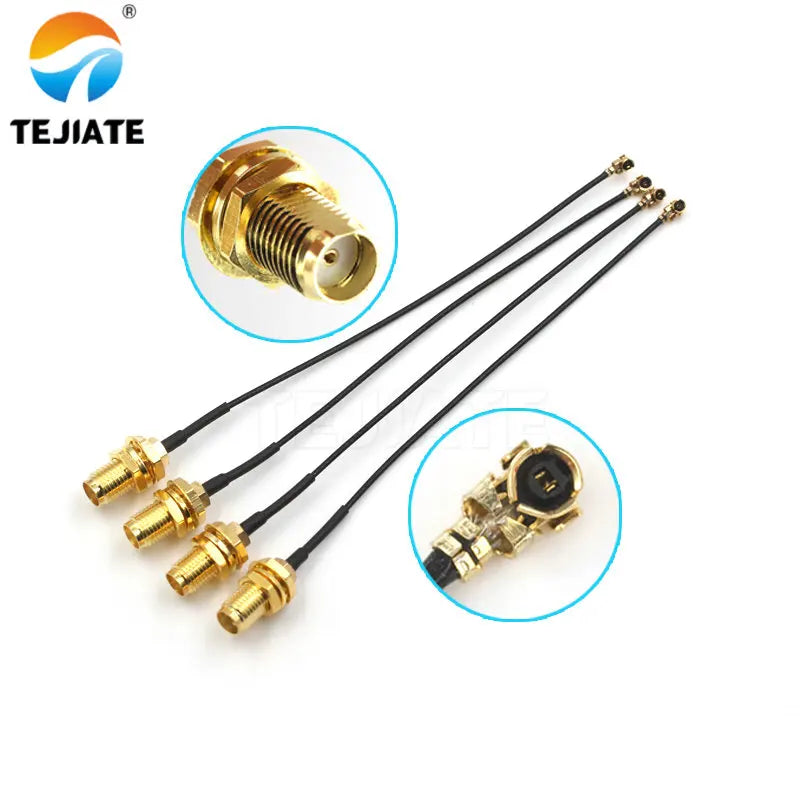 5pcs SMA Connector Female to uFL/u.FL/RF Antena UFL Seat Or NO Connector Coax Adapter Assembly RG178 Pigtail Cable 1.13mm RP-SMA