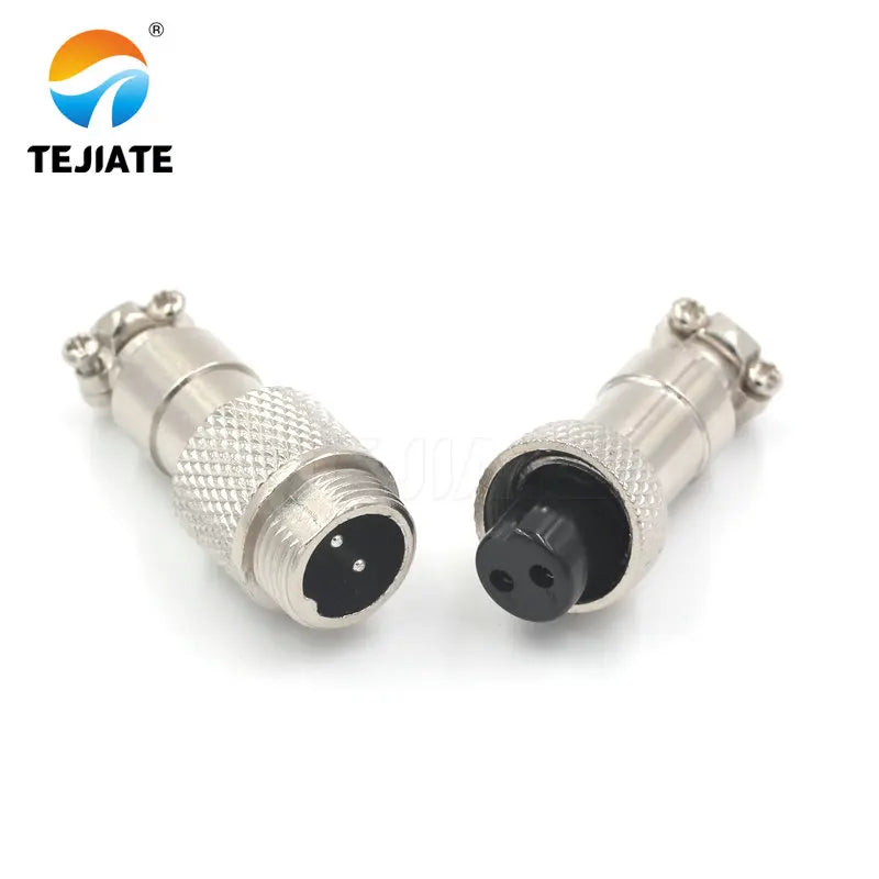 1Set GX12 Butt type Aviation Plugs Sockets 2/3/4/5/6/7 Pin 12MM Aero Plug Socket Aerial Plugs Sockets Aviation Connector