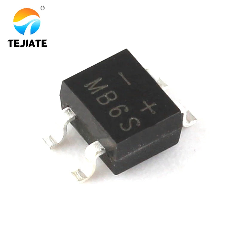 MB6S MB8S MB10F DB107S DB106S Rectifier Bridge Single Phase Bridge Rectifier 0.5A1000V Bridge Reactor SOP4 DIP-4