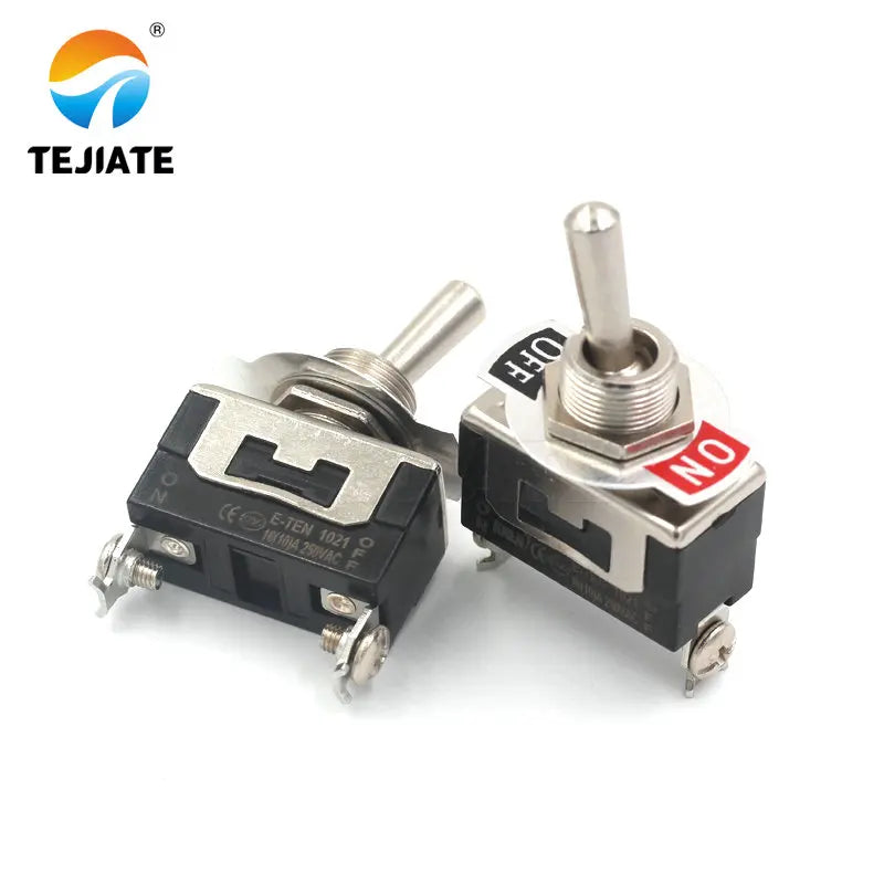 Heavy Duty SPST 2Pin 2 Terminal 10A AC 250V ON/OFF Rocker Toggle Switch E-TEN1021