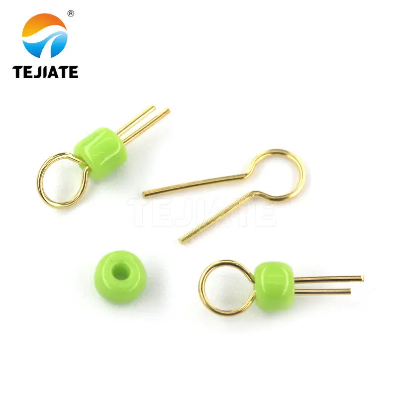 20PCS PCB Board Test Beads Points Gold Plated Ceramic Loop Circuit Test Needle Test Ring White Black Red Blue PCB points