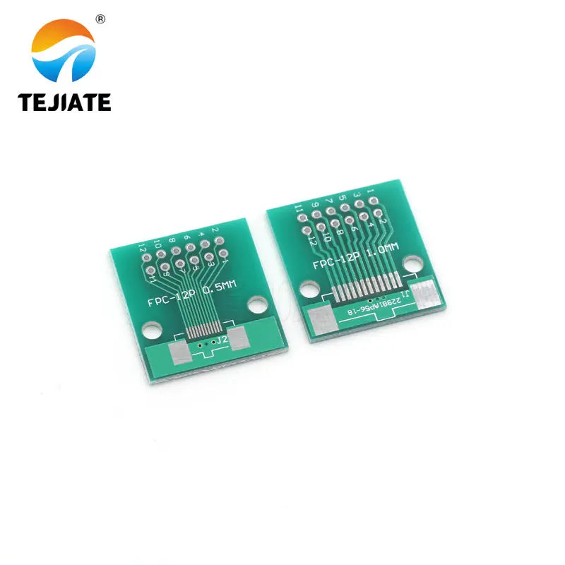 Double Side 0.5mm 1mm FFC FPC 6 8 10 12 20 30 40 50 60 Pin to 2.54mm FPC/FFC SMT Adapter Socket Plate PCB Board connector