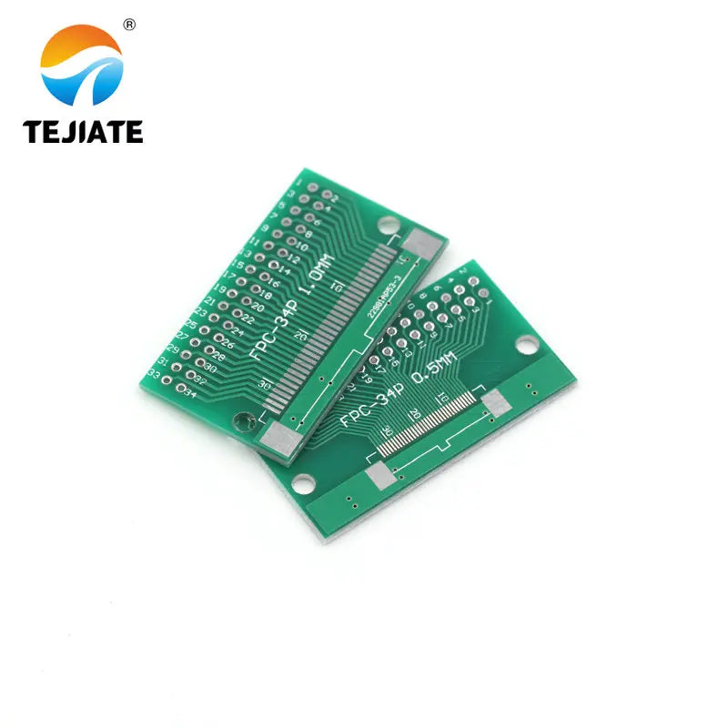 Double Side 0.5mm 1mm FFC FPC 6 8 10 12 20 30 40 50 60 Pin to 2.54mm FPC/FFC SMT Adapter Socket Plate PCB Board connector