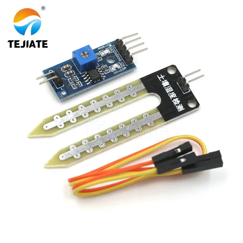 Smart Electronics Soil Moisture Hygrometer Detection Humidity Sensor Module Development Board DIY Robot Smart Car TEJIATE
