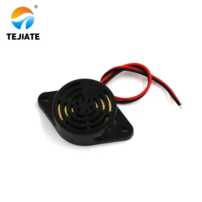 Black piezoelectric active buzzer DC 3v-24v universal electronic buzzer continuous sound sfm-27
