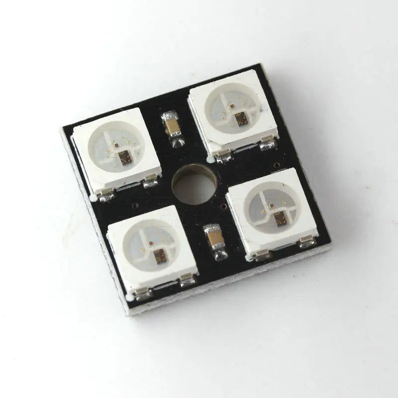 4Bit WS2812B 5050 RGB LED Full-Color Built-In Driving Lights Round Development-Board