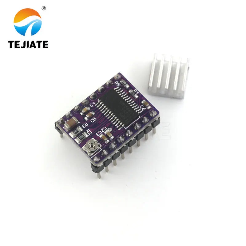 New Stepstick Drv8825 For RAMPS Stepper Motor Driver HeatSink Part 3D Printers Parts Heat Sink 4 Layer PCB Purple Board