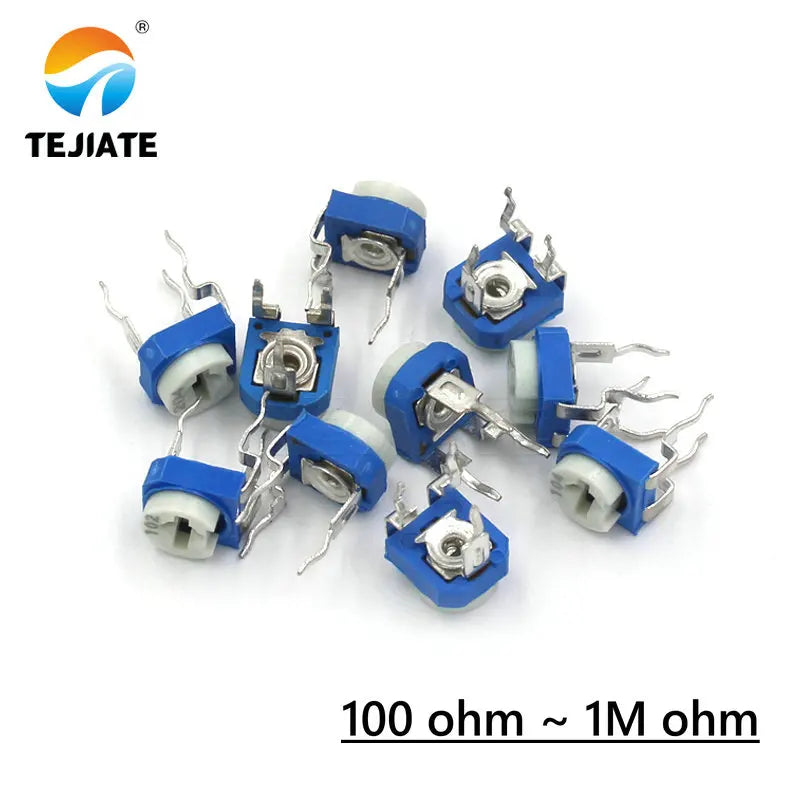 20pcs RM065 RM-065 100 200 500 1K 2K 5K 10K 20K 50K 100K 200K 500K 1M ohm Trimpot Trimmer Potentiometer variable resistor