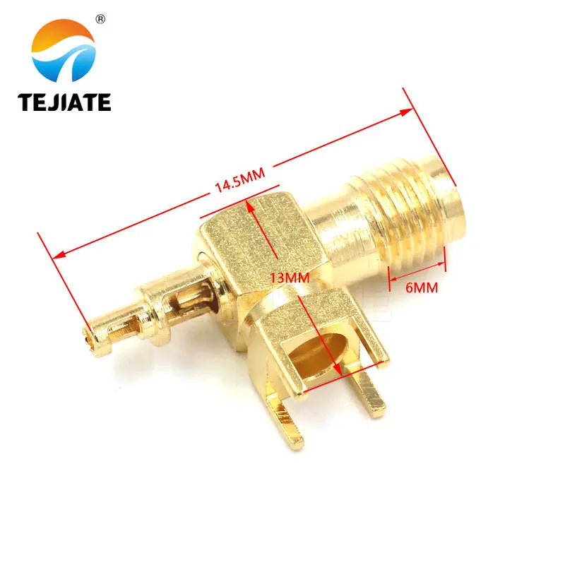 SMA rf coaxial pcb connector crimp for 1.13 cable