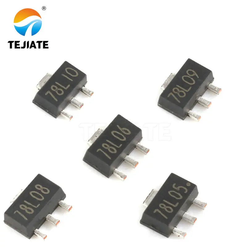 20PCS SOT-89 78L05 78L06 78L08 78L09 78L10 78L12 78L15 Linear Voltage Regulator Chip