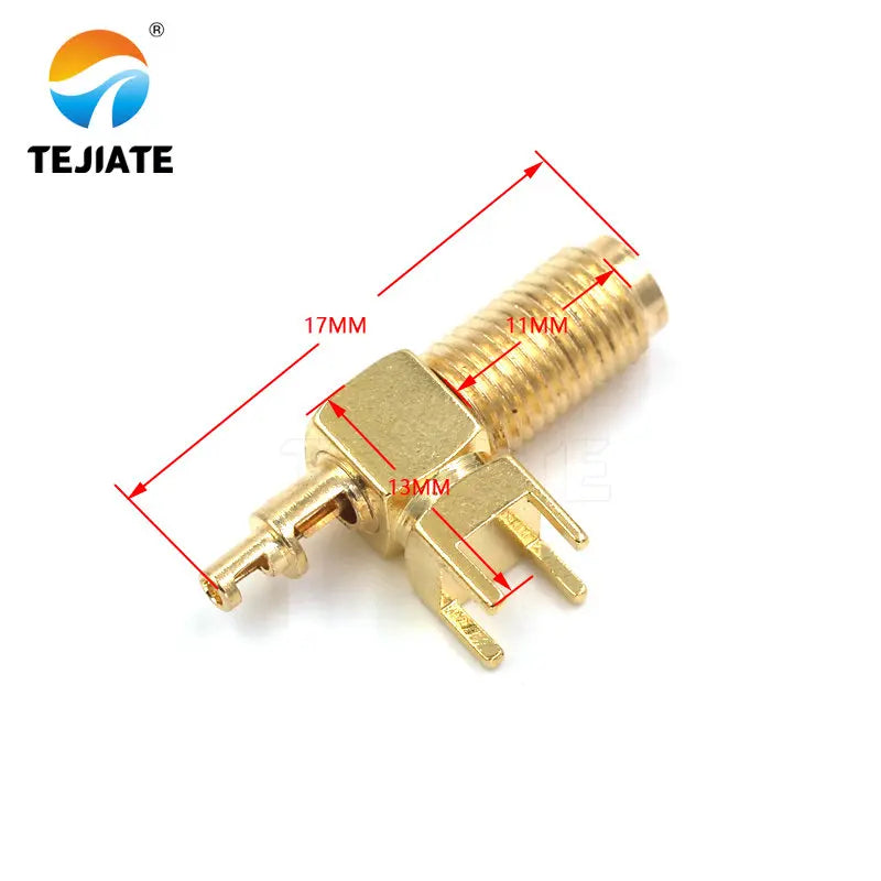 SMA rf coaxial pcb connector crimp for 1.13 cable