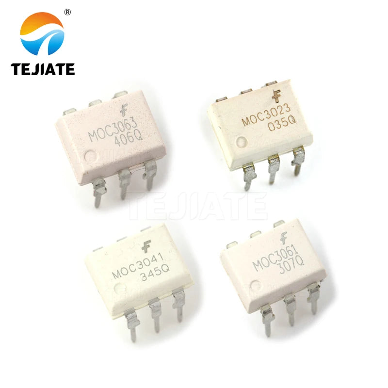10PCS MOC3061 Controllable Photocoupler Direct Interpolation MOC3041/3023/3063 Packaged DIP6  3021 MOC3022